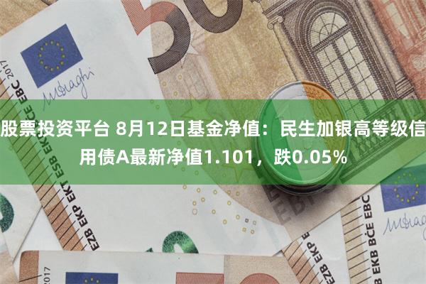 股票投资平台 8月12日基金净值：民生加银高等级信用债A最新净值1.101，跌0.05%