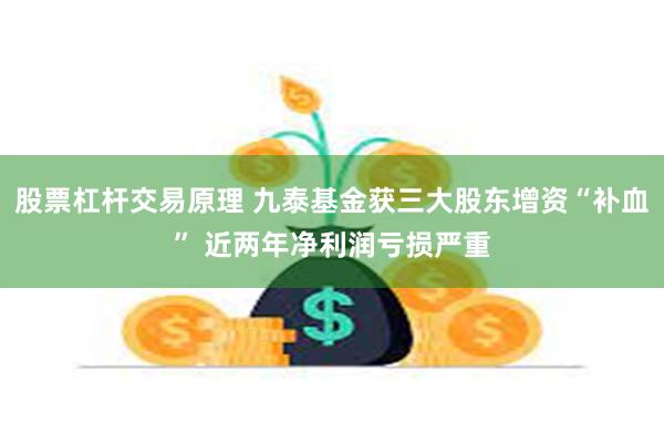 股票杠杆交易原理 九泰基金获三大股东增资“补血” 近两年净利润亏损严重