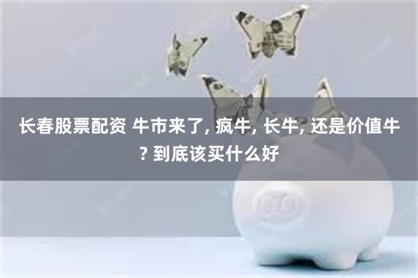 长春股票配资 牛市来了, 疯牛, 长牛, 还是价值牛? 到底该买什么好